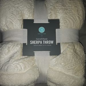 MARTHA STEWART SHERPA THROW... 50IN×60IN